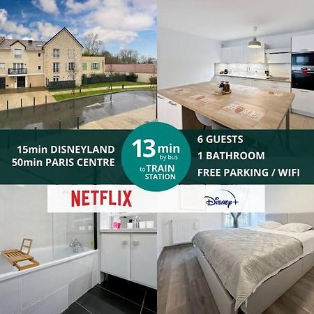 Le Cosy Villeneuve - Appartement Cosy Pour 6 A Disneyland Paris Exterior photo